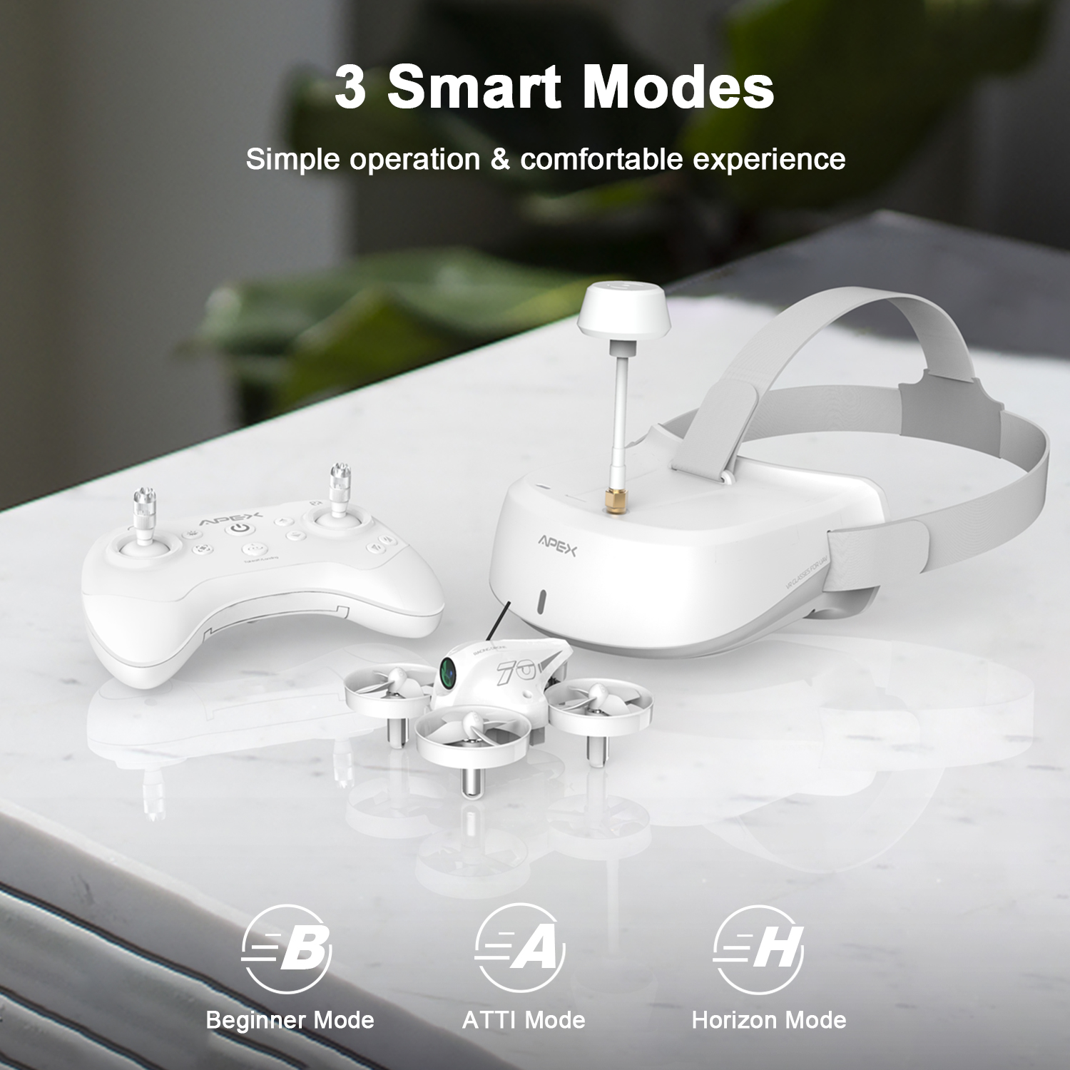 Amazon.com: APEX FPV Drone Kit with 120° Wide FPV Goggles，3